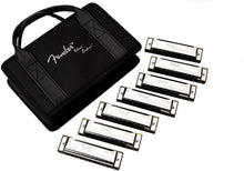 Load image into Gallery viewer, Fender Blues Deluxe Harmonica, 7-Pack with Case