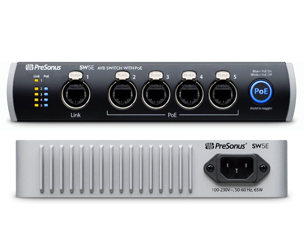 PreSonus SW5E AVB switch – acoustiKa Online Shop