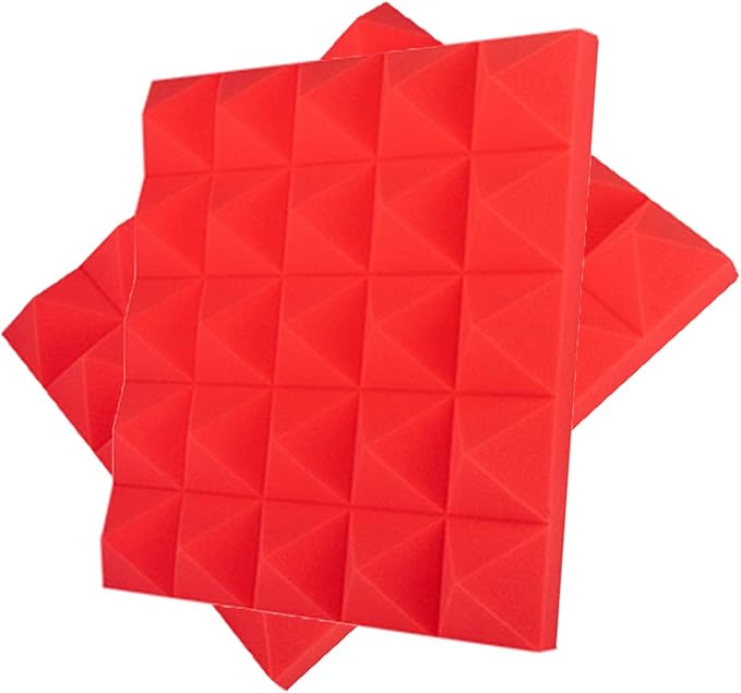 Acoustic Pyramid Foam Red 50*50*8cm