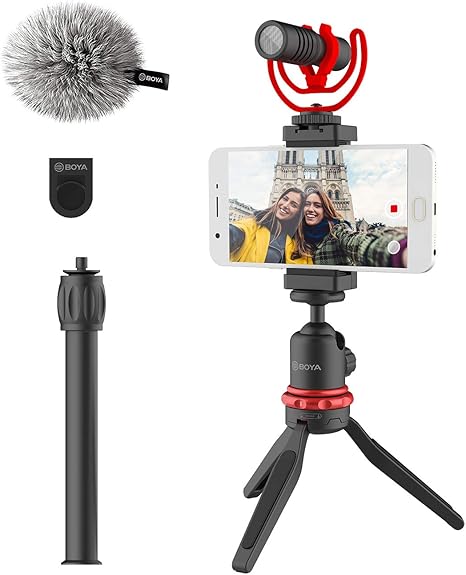 BOYA BY-VG330   vlogging kit for smartphones and DSLR