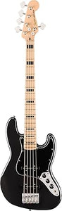 Squier Affinity Active Jazz Bass Maple Fingerboard Black Pickguard Black Metalic