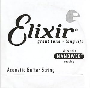 Elixir 14132 Acoustic Phosphor Bronze With Nanoweb Coating Single 032