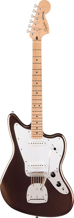 Fender Affinity Series Jaguar Maple Fingerboard White Pickguard Mystick Metalic Brown