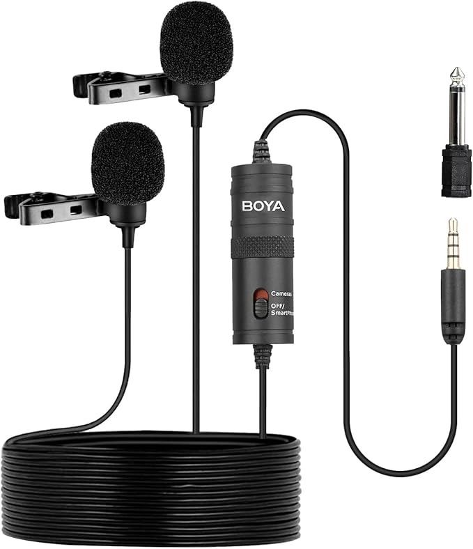 BOYA BY-M1 DM double lapel mic. – acoustiKa Online Shop