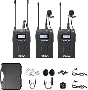 BOYA   BY-WM8 PRO-K1     UHF  wireless microphone kit for DSLR  and camcorders