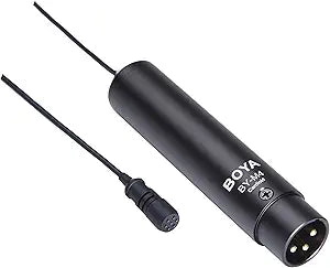 BOYA   BY-M4C    XLR   lapel microphone for DSLR and camcorders