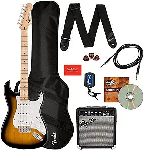 Squier PK Sonic Strat 2ts 10G Package
