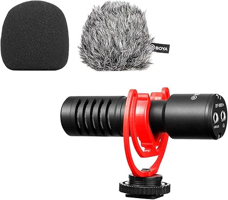 BOYA   BY-MM1+    cardioid video microphone for smartphones and DSLR