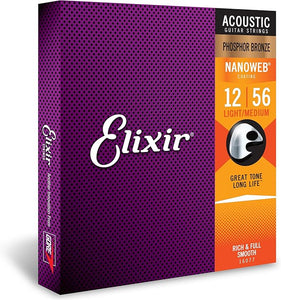 Elixir 16077 Acoustic Phosphor Bronze With Nanoweb Coating Light Medium (012-056)