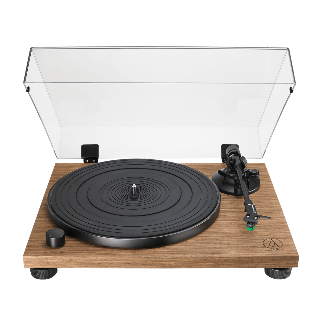 Audio Technica AT-LPW40WN Belt-Drive Manual Wood-Base Turntable Player