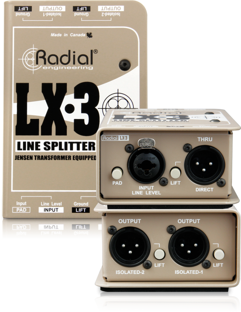 Radial LX-3 Line Level Splitter – acoustiKa Online Shop