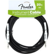 Load image into Gallery viewer, Fender Performance 20 Instrument Cable Black
