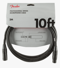 Load image into Gallery viewer, Fender Professional 10 Microphone Cable Black

