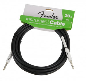 Fender Performance 20 Instrument Cable Black