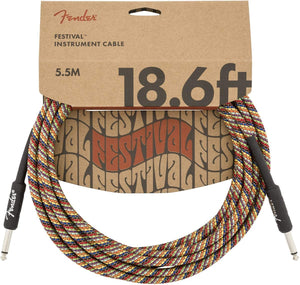 Fender 18.6 Instrument Cable RAINBOW