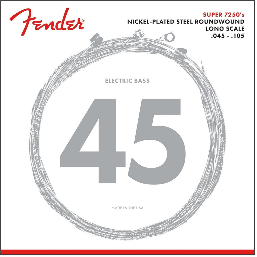 Fender String Set For Electric Bass-7250M