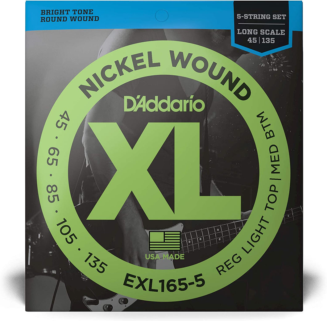D'Addario EXL165 5-String Bass Guitar Strings Set
