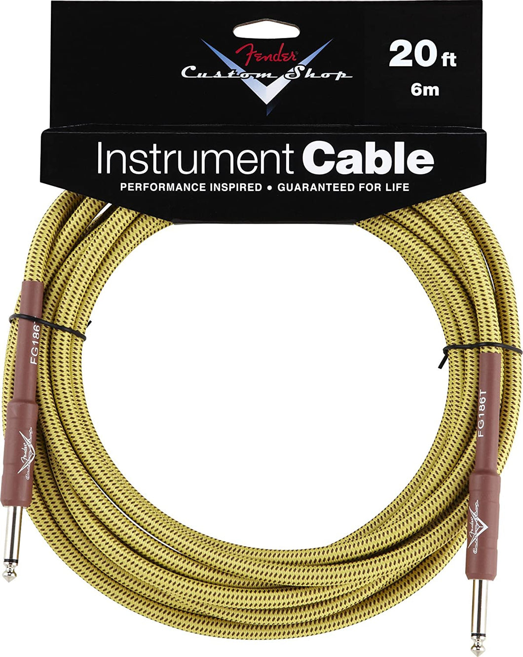 Fender Custom Shop 20 Instrument Cable Tweed