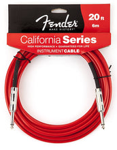 Load image into Gallery viewer, Fender California Series 20 Instrument Cable Red
