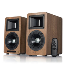 Load image into Gallery viewer, Edifier Airpulse A80 Walnut Bluetooth Active Speaker Pair
