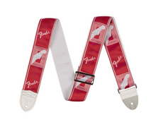 Load image into Gallery viewer, Fender Monogrammed strap Candy Apple Red
