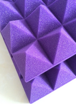 Load image into Gallery viewer, Acoustic Pyramid Foam in Purple Color (1 Piece)
