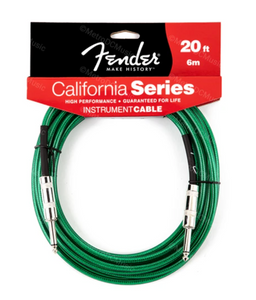 Fender California Series 20 Instrument Cable Green