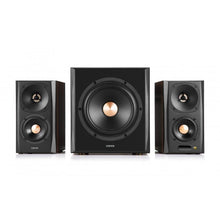 Load image into Gallery viewer, Edifier S360DB Brown Bluetooth active speaker pair with subwoofer
