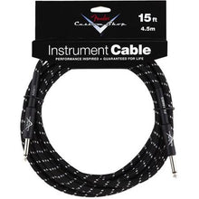 Load image into Gallery viewer, Fender Custom Shop 15 Instrument Cable Black Tweed
