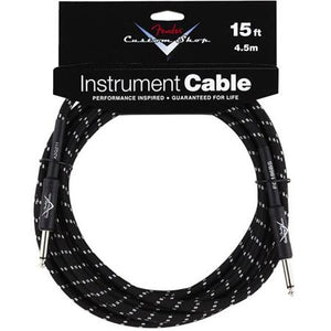 Fender Custom Shop 15 Instrument Cable Black Tweed