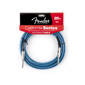 Fender California Series 20 Instrument Cable Blue