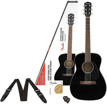 Load image into Gallery viewer, Fender CC-60S Acoustic Guitar Package Black
