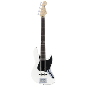 Fender Deluxe Active Jazz Bass Guitar V Olympic White