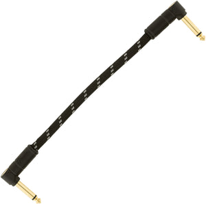 Fender Deluxe Instrument Patch Cable 6inch Black Tweed