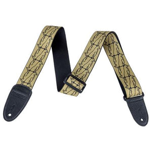 Gretsch Guitar Strap DBLPENG GLD/BLK