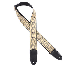 Load image into Gallery viewer, Gretsch Guitar Strap DBLPENG GLD/BLK
