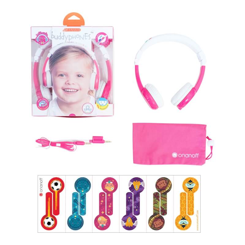 BuddyPhones Explore Foldable, Volume-Limiting Kids Headphones