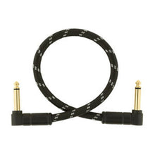 Load image into Gallery viewer, Fender Deluxe Instrument Patch Cable 6inch Black Tweed
