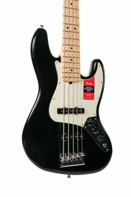 Fender American Professional Jazz Bass Guitar V Black